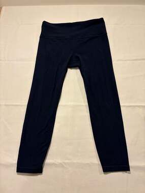 Athleta Ultra High Rise Elation 7/8 Tight Leggings in Navy Blue Size Large
